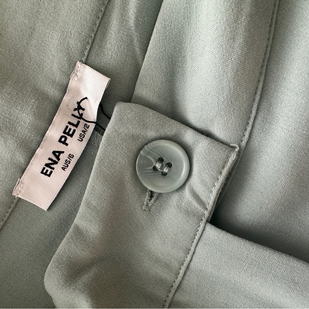 ENA PELLY JOLIE SUITING SHORT IN MINT - Picture 3 of 4